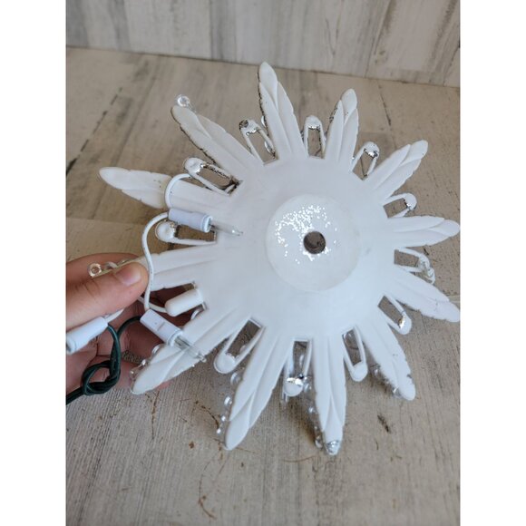 Light up large star AS IS silver Xmas hanging unique home decor - Picture 10 of 10